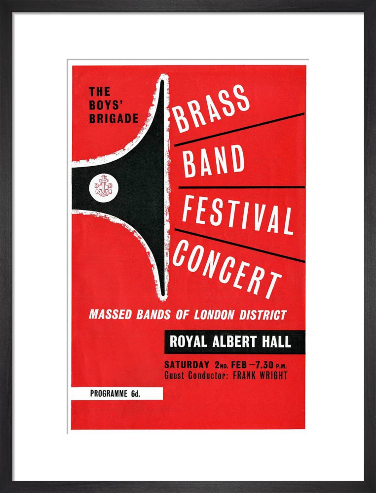 Programme for Boys' Brigade Brass Band Festival Concert, 2 February 1963 - Royal Albert Hall