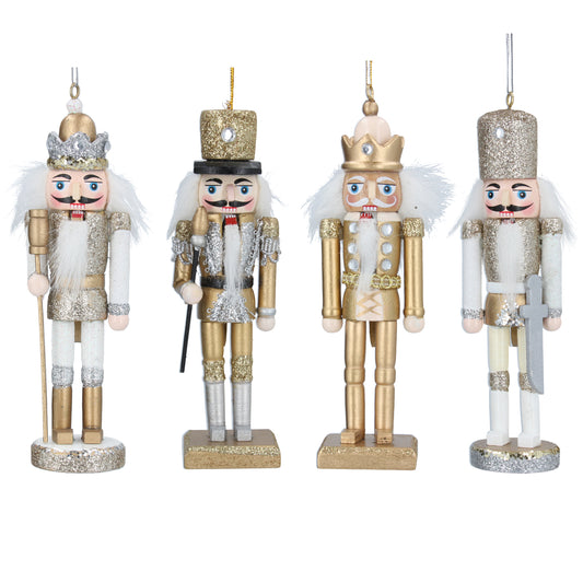 Gold/Silver Wood Nutcracker