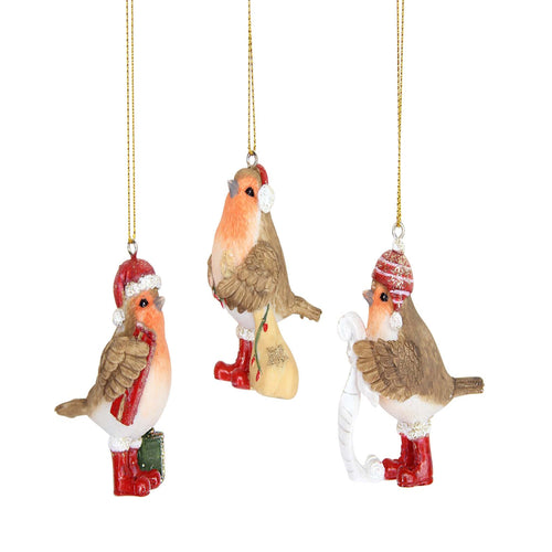 Resin Robin Santa Hat & Boots