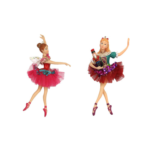 Nutcracker Ballerina & Clara Decoration