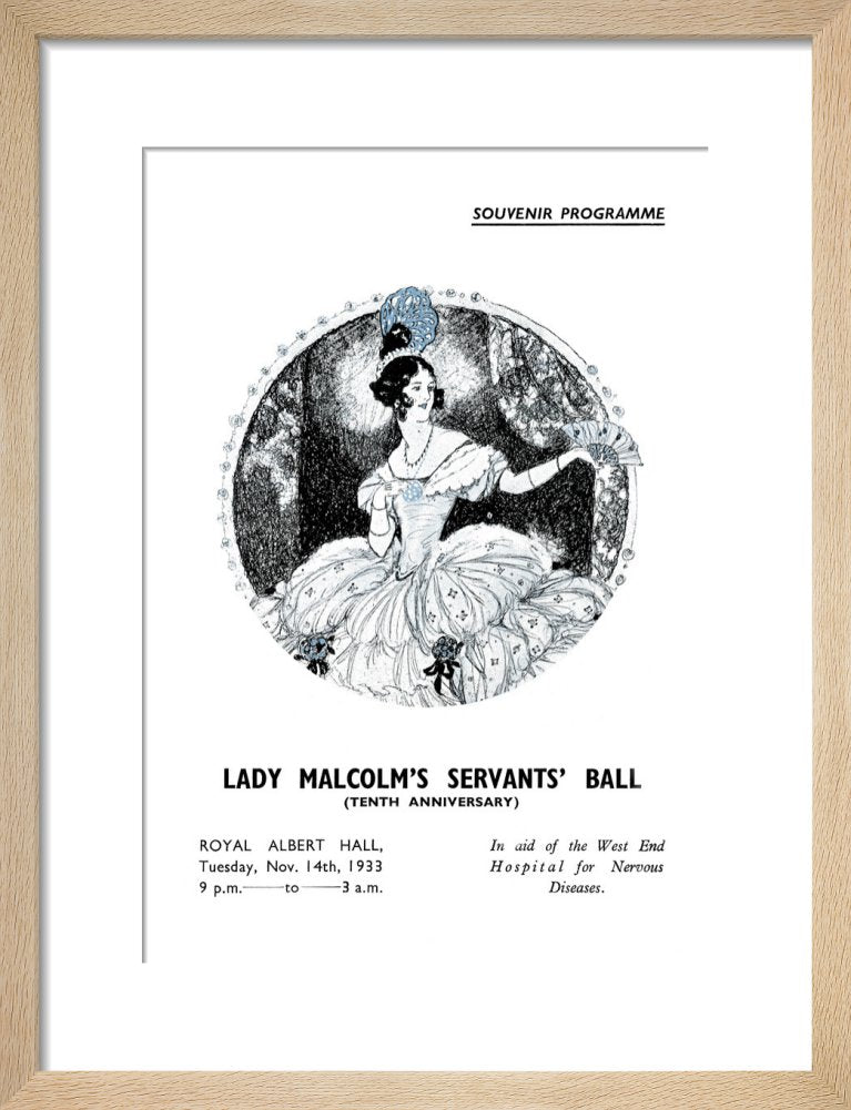 Programme for Lady Malcolm's Servants' Ball (Tenth Anniversary), 14 November 1933 - Royal Albert Hall