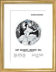 Programme for Lady Malcolm's Servants' Ball (Tenth Anniversary), 14 November 1933 - Royal Albert Hall