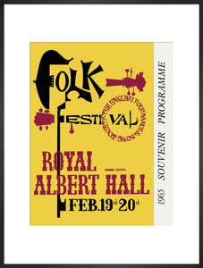 Programme for Folk Festival 1965, 19-20 February 1965 - Royal Albert Hall