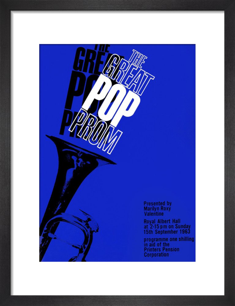 Programme for The Great Pop Prom in aid of The Printers Pension Corporation, 15 September 1963 - Royal Albert Hall