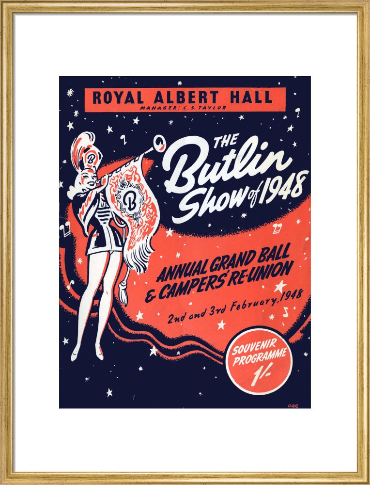 Programme for Butlin's Show of 1948 - Annual Grand Ball and Campers' Re-Union, 2-3 February 1948 - Royal Albert Hall