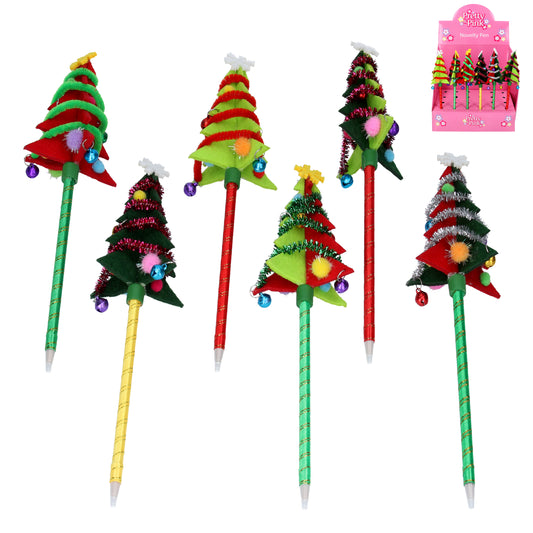 Assorted Felt Christmas Tree Pen