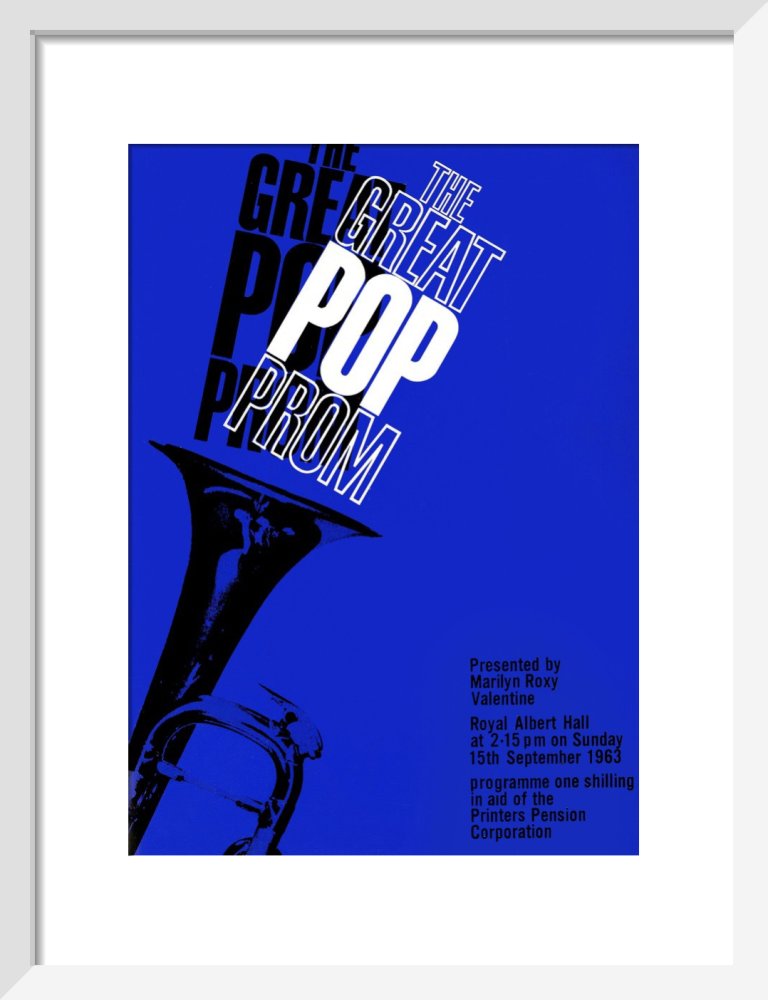 Programme for The Great Pop Prom in aid of The Printers Pension Corporation, 15 September 1963 - Royal Albert Hall