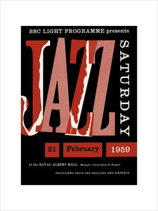 Programme for Jazz Saturday - New Orleans To Dixieland, 21 February 1959 - Royal Albert Hall