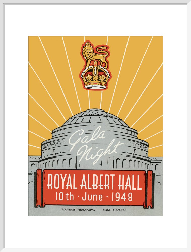 Programme for War Office Staff Gala Night, 10 June 1948 - Royal Albert Hall