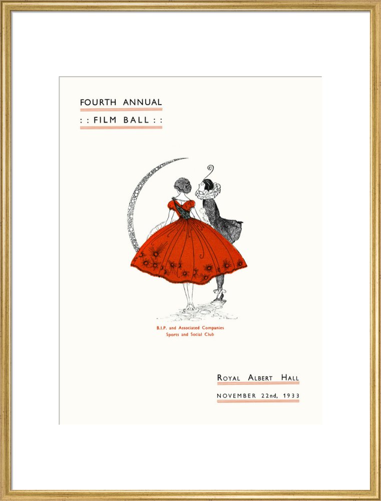 Programme for Fourth Annual Film Ball, 22 November 1933 - Royal Albert Hall