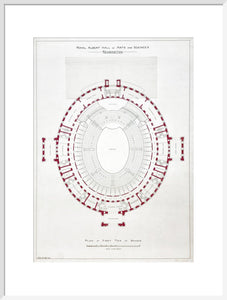 Building drawing of the Royal Albert Hall - Royal Albert Hall