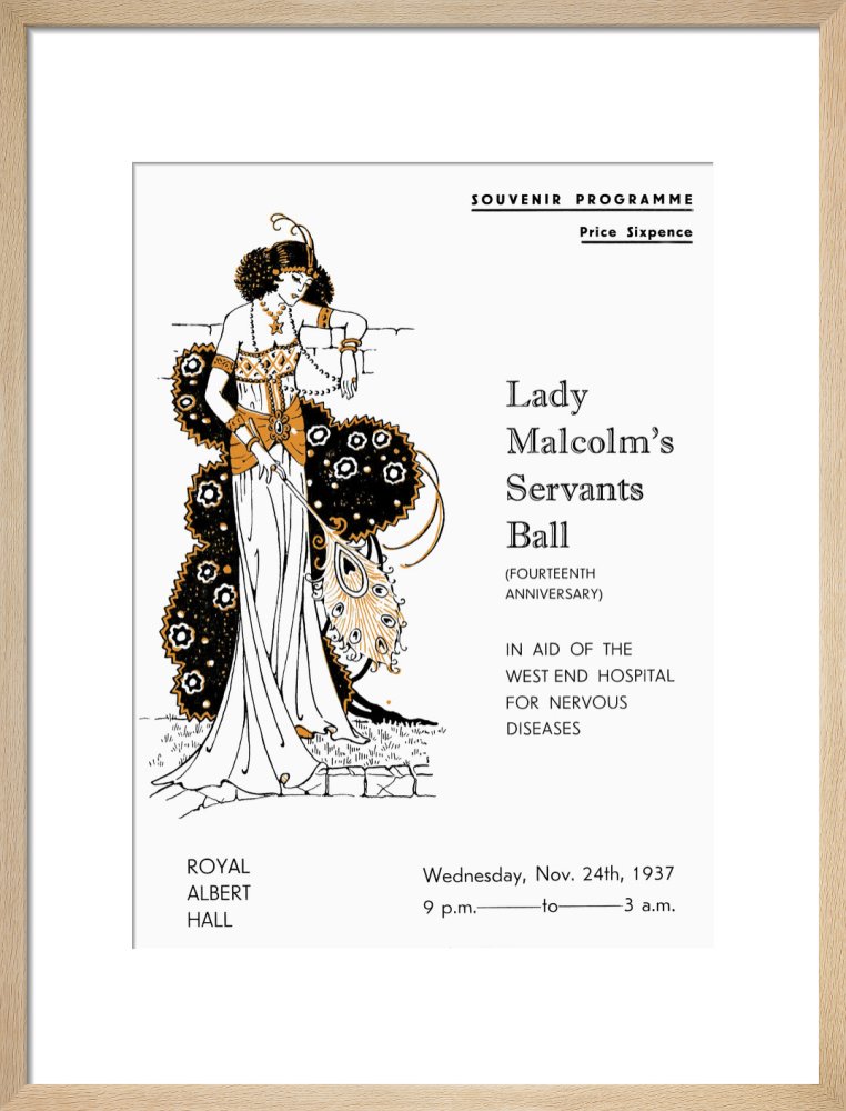 Programme for Lady Malcolm's Servants' Ball (Fourteenth Anniversary), in aid of The West End Hospital for Nervous Diseases, 24 November 1937 - Royal Albert Hall