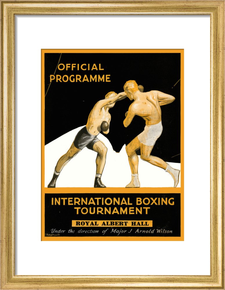 International Boxing Tournament Programme Cover - Royal Albert Hall