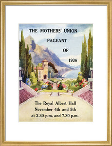 Programme for Mothers' Union Pageant of 1936, 4-5 November 1936 - Royal Albert Hall