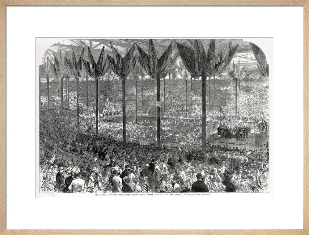 Queen Victoria laying the Hall's Foundation Stone - Royal Albert Hall