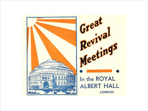 Elim Foursquare Pentecostal Alliance - Great Revival Meetings - Divine Healing, Baptisms and Holy Communion Services, 10 April 1939 - Royal Albert Hall