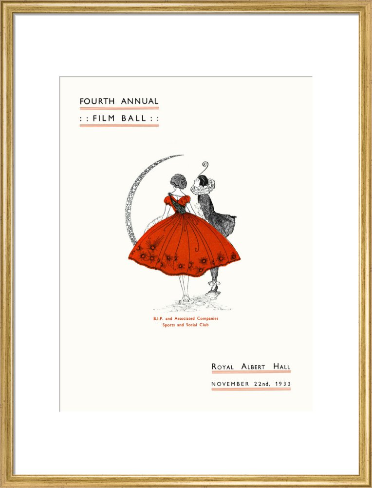 Programme for Fourth Annual Film Ball, 22 November 1933 - Royal Albert Hall