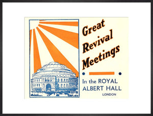 Elim Foursquare Pentecostal Alliance - Great Revival Meetings - Divine Healing, Baptisms and Holy Communion Services, 10 April 1939 - Royal Albert Hall