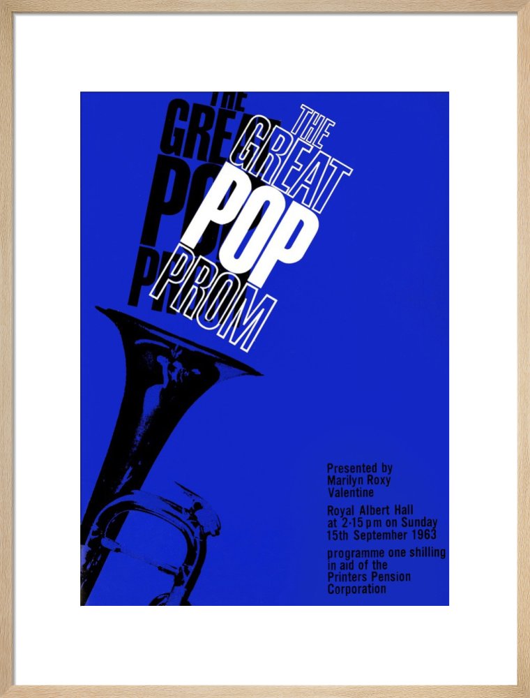 Programme for The Great Pop Prom in aid of The Printers Pension Corporation, 15 September 1963 - Royal Albert Hall