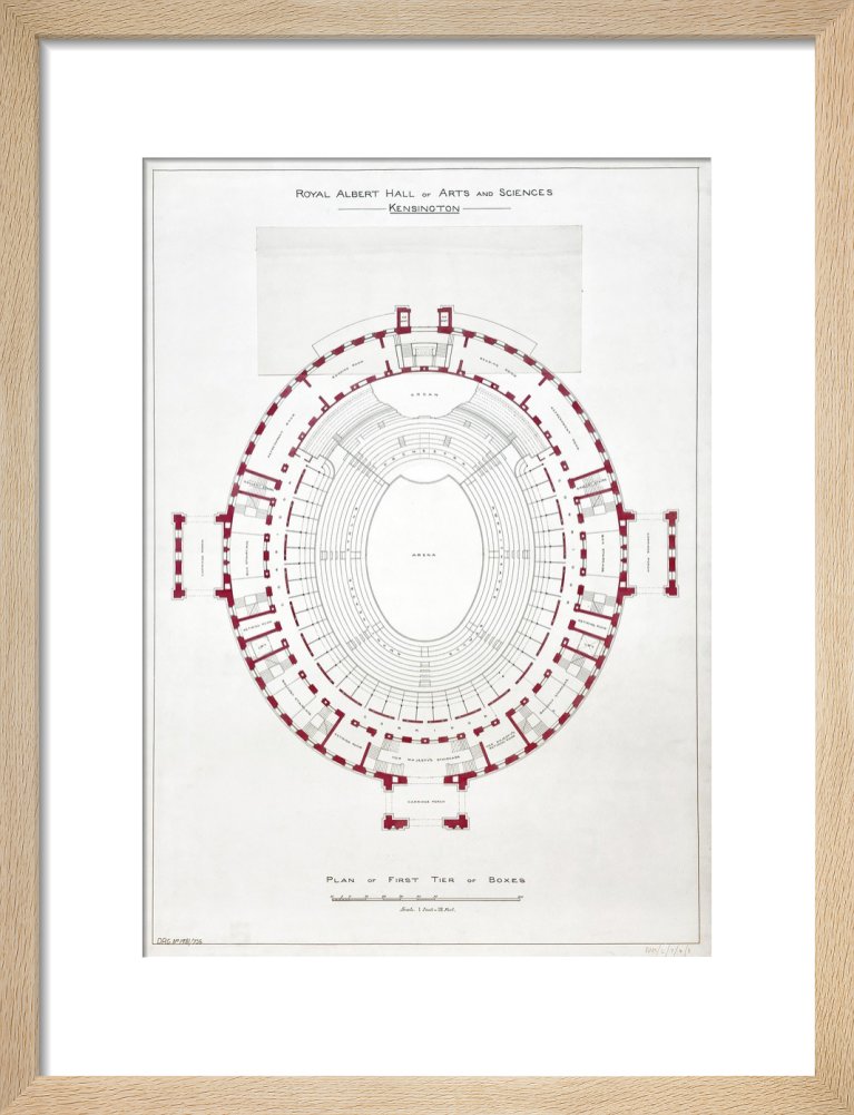 Building drawing of the Royal Albert Hall - Royal Albert Hall