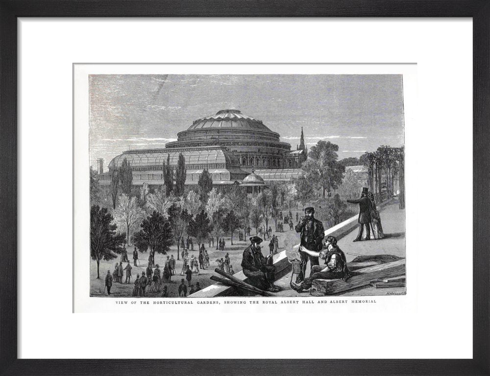 Exterior of the Royal Albert Hall from the Royal Horticultural Society gardens 1870s - Royal Albert Hall