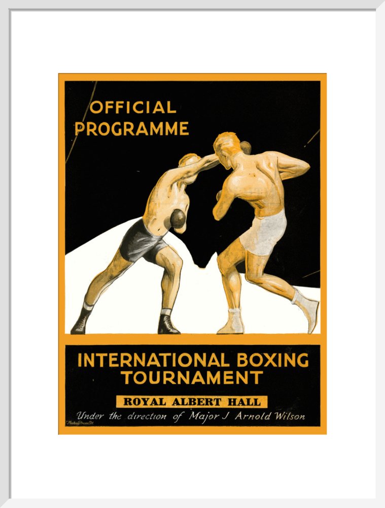 International Boxing Tournament Programme Cover - Royal Albert Hall