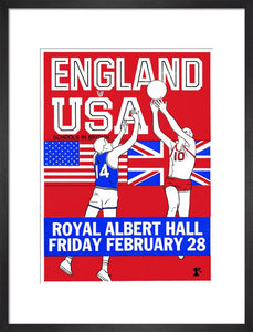 Programme for English Schools Basketball Tournament - England v. USA, 28 February 1969 - Royal Albert Hall