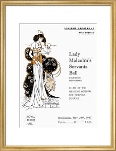Programme for Lady Malcolm's Servants' Ball (Fourteenth Anniversary), in aid of The West End Hospital for Nervous Diseases, 24 November 1937 - Royal Albert Hall