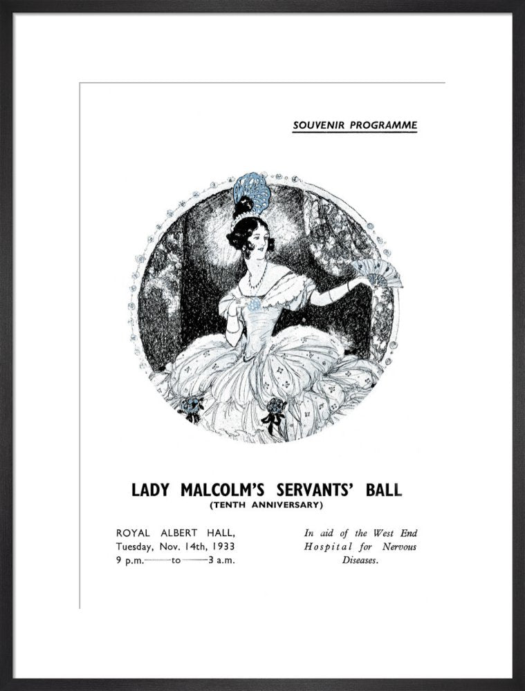 Programme for Lady Malcolm's Servants' Ball (Tenth Anniversary), 14 November 1933 - Royal Albert Hall