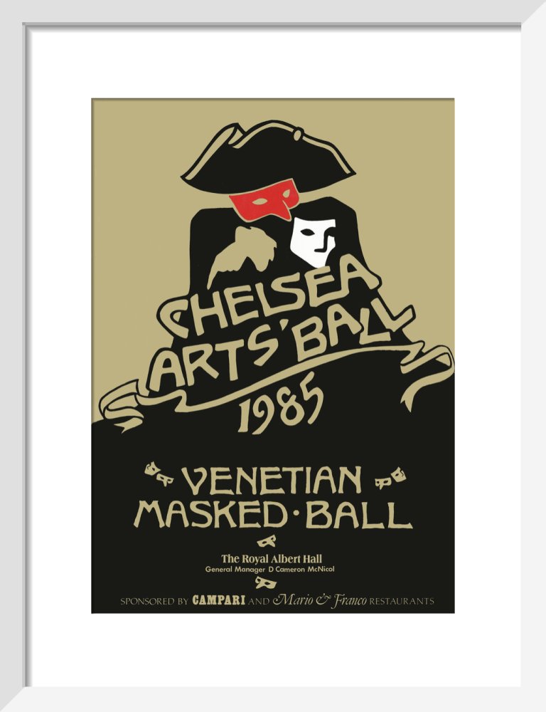 Programme for The Chelsea Arts Club Ball 1985 - Venetian Masked Ball, 11 October 1985 - Royal Albert Hall