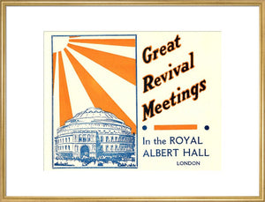 Elim Foursquare Pentecostal Alliance - Great Revival Meetings - Divine Healing, Baptisms and Holy Communion Services, 10 April 1939 - Royal Albert Hall