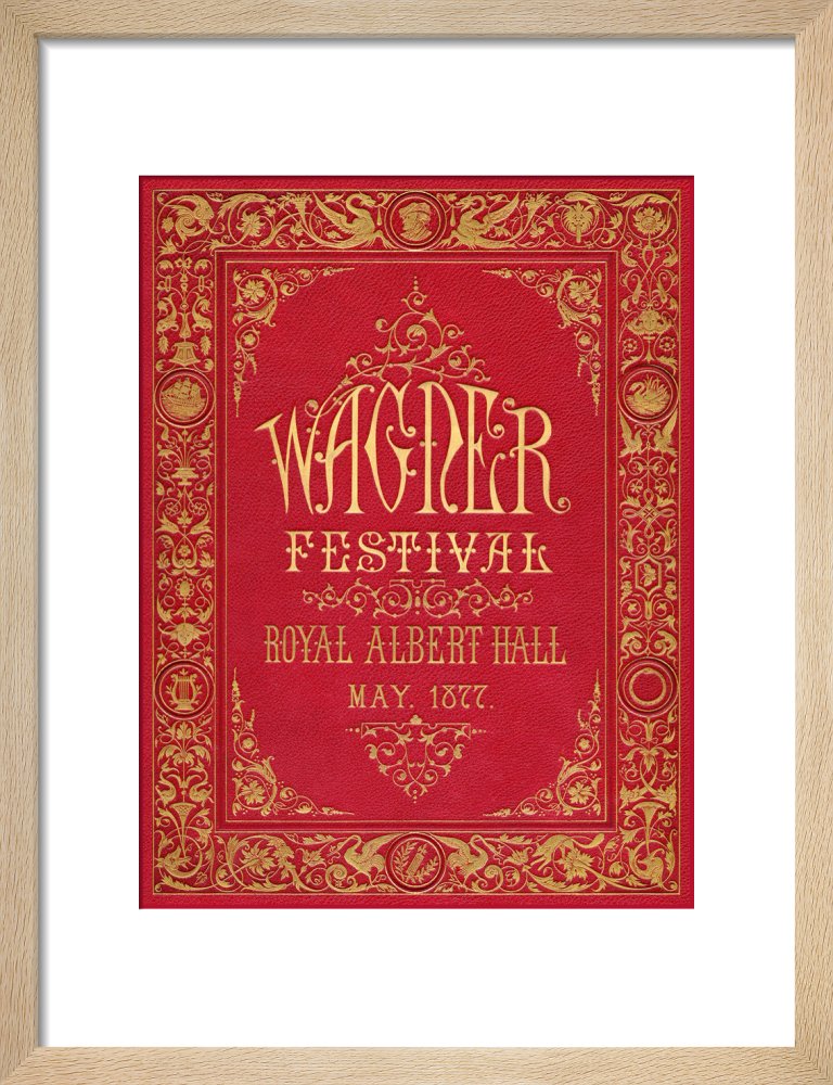 Programme cover for the Wagner Festival, held at the Royal Albert Hall, 7-29 May 1877 - Royal Albert Hall