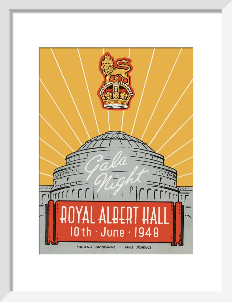 Programme for War Office Staff Gala Night, 10 June 1948 - Royal Albert Hall