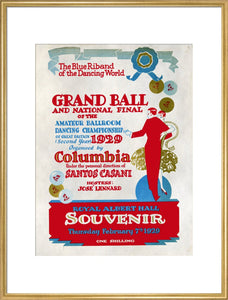 Programme for The Grand Ball and 1929 National Final of the Amateur Ballroom Dancing Championship, 7 February 1929 - Royal Albert Hall