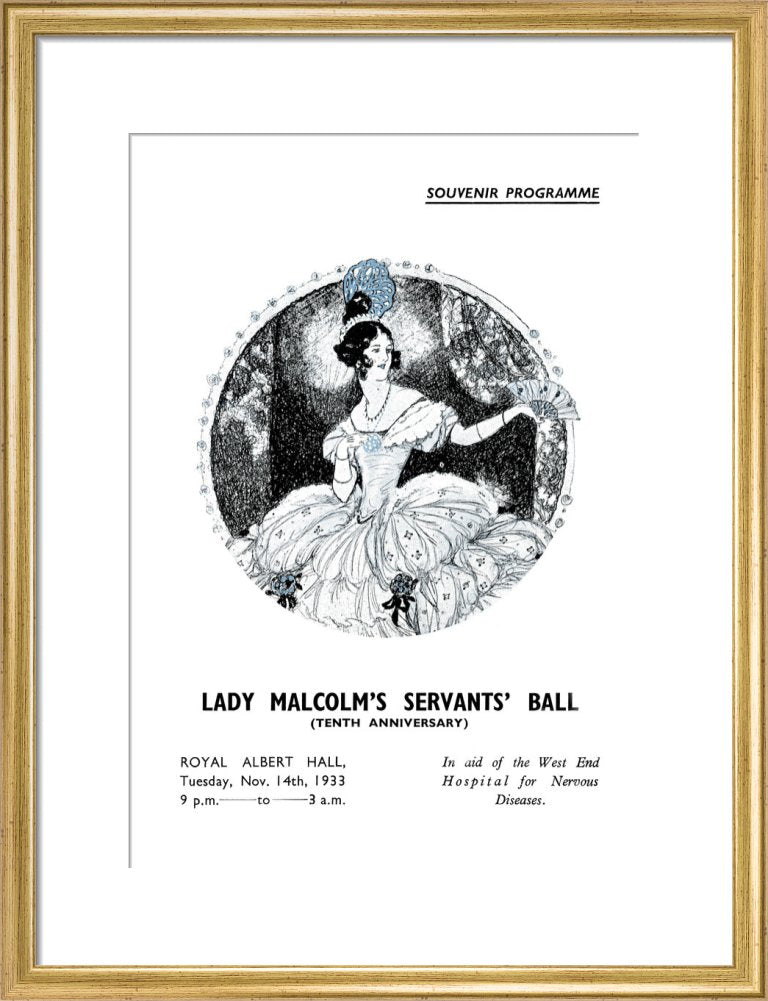 Programme for Lady Malcolm's Servants' Ball (Tenth Anniversary), 14 November 1933 - Royal Albert Hall