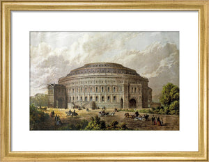 Construction illustration of the Royal Albert Hall in colour. - Royal Albert Hall