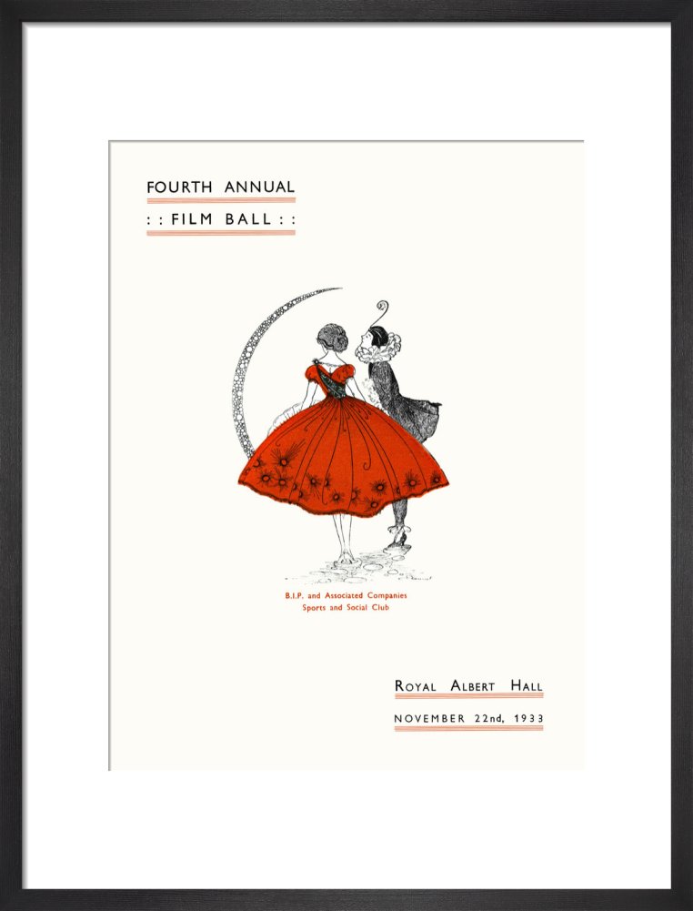 Programme for Fourth Annual Film Ball, 22 November 1933 - Royal Albert Hall