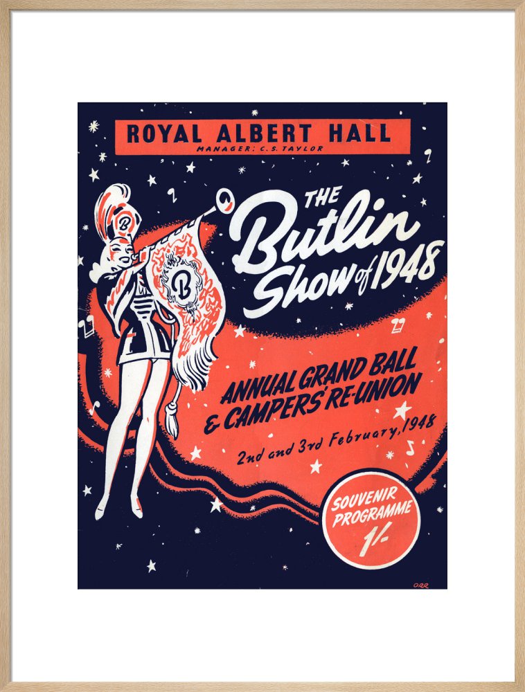 Programme for Butlin's Show of 1948 - Annual Grand Ball and Campers' Re-Union, 2-3 February 1948 - Royal Albert Hall