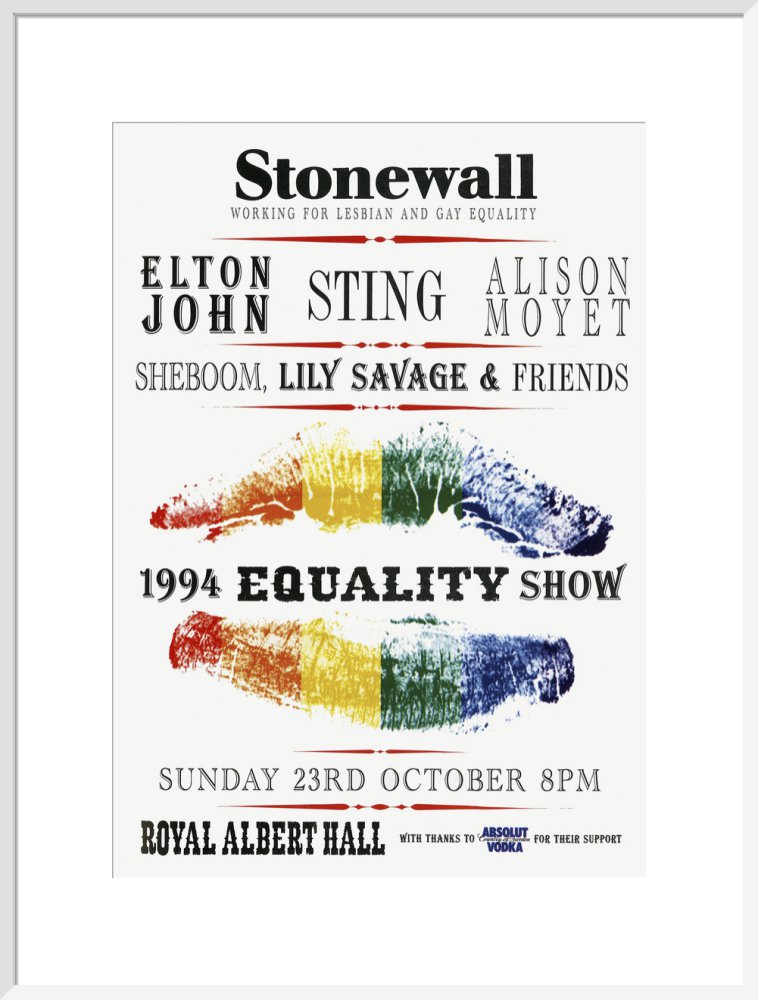 Handbill from Stonewall - 1994 Equality Show, 23 October 1994 - Royal Albert Hall