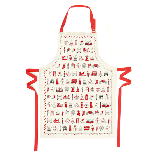 London Christmas Apron