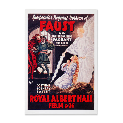 Faust Postcard - Royal Albert Hall
