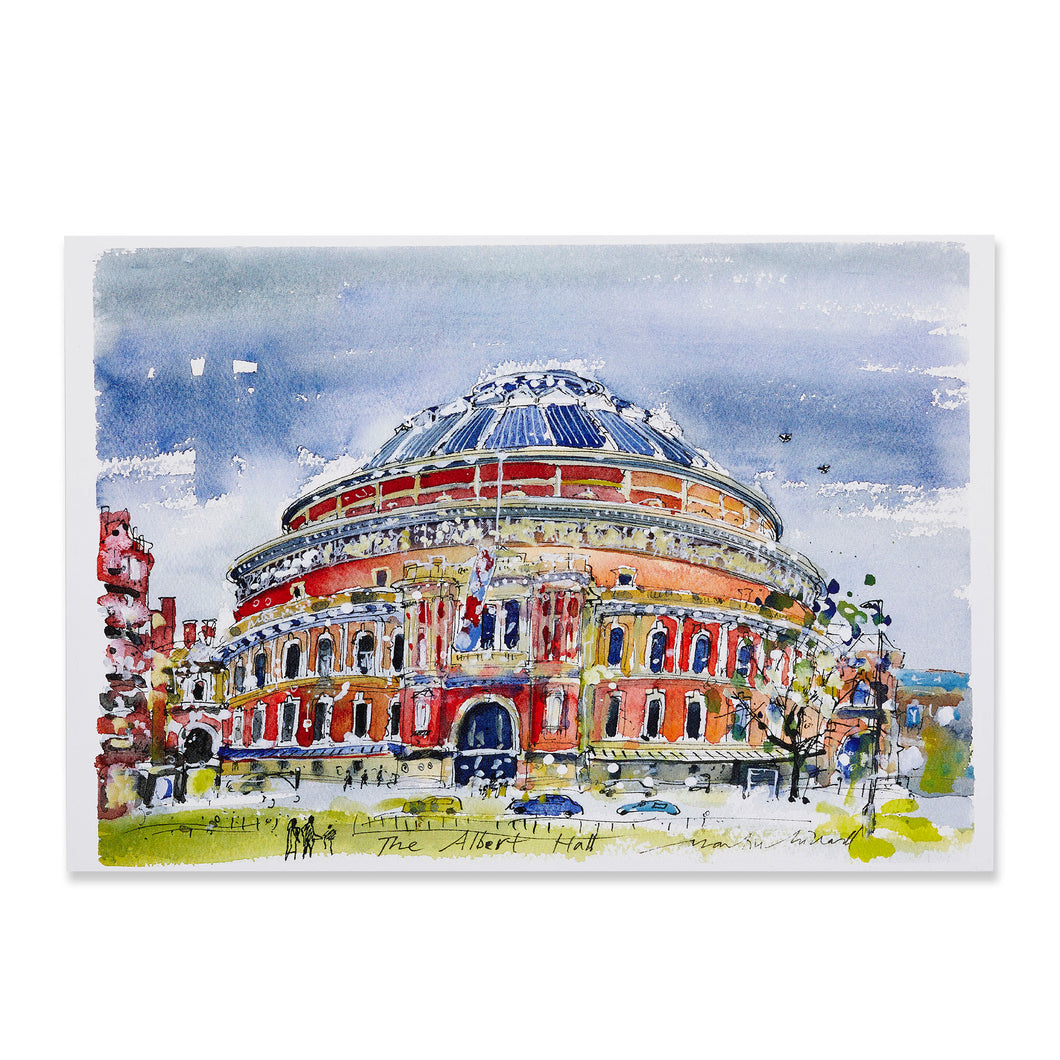 Watercolour Postcard - Royal Albert Hall
