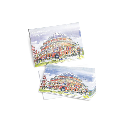 Watercolour Notecard Wallet (Pack Of 10) - Royal Albert Hall