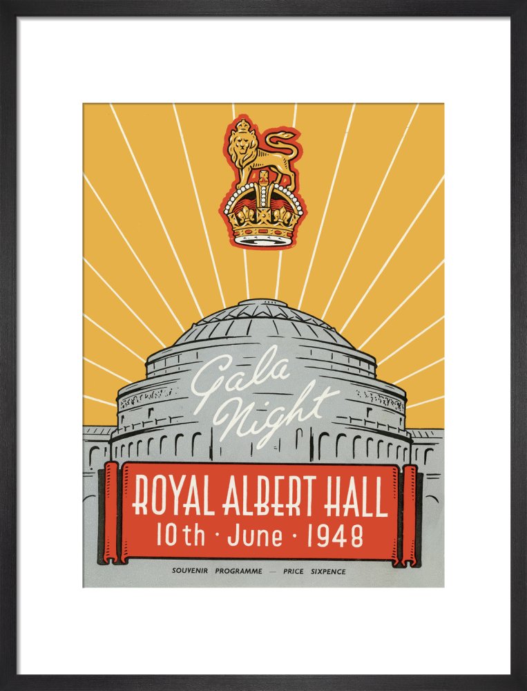 Programme for War Office Staff Gala Night, 10 June 1948 - Royal Albert Hall