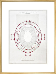 Building drawing of the Royal Albert Hall - Royal Albert Hall