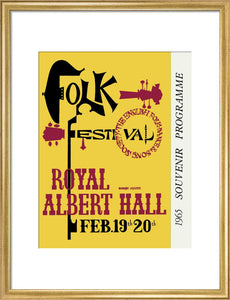 Programme for Folk Festival 1965, 19-20 February 1965 - Royal Albert Hall