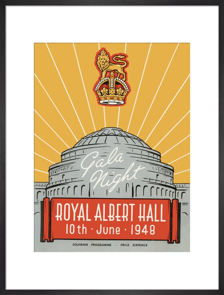 Programme for War Office Staff Gala Night, 10 June 1948 - Royal Albert Hall