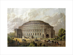 Construction illustration of the Royal Albert Hall in colour. - Royal Albert Hall