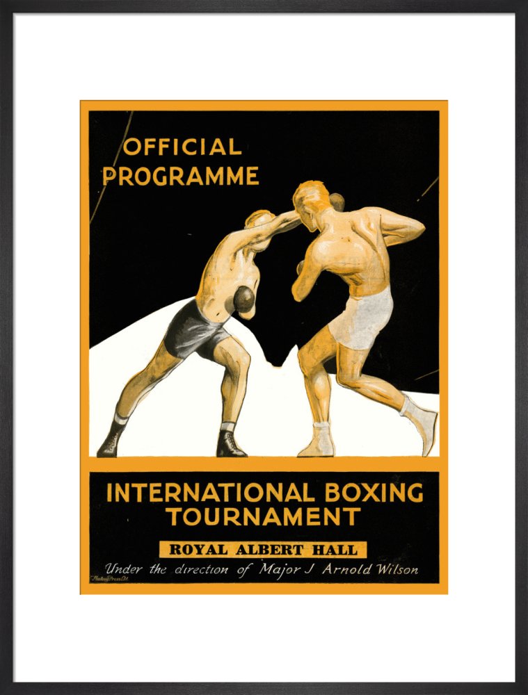 International Boxing Tournament Programme Cover - Royal Albert Hall