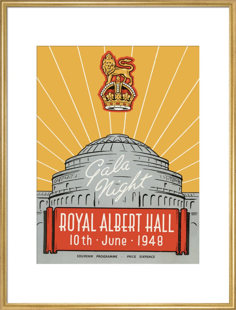 Programme for War Office Staff Gala Night, 10 June 1948 - Royal Albert Hall